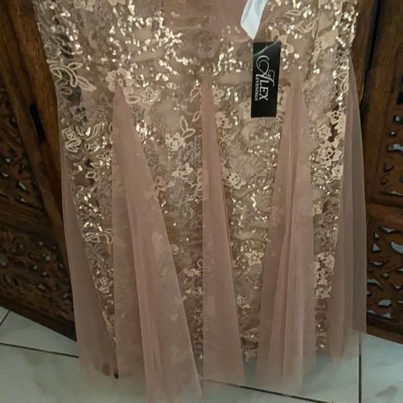 Long Embroidered Fit & Flare Dress - Picture 4 of 6